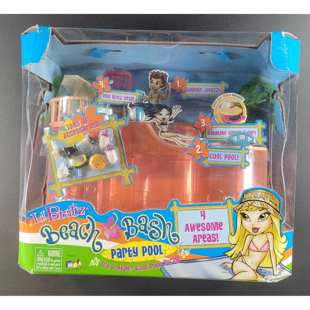 Bratz Beach Bash Party Pool Playset for Lil Bratz Dolls New - Picture 1 of 8